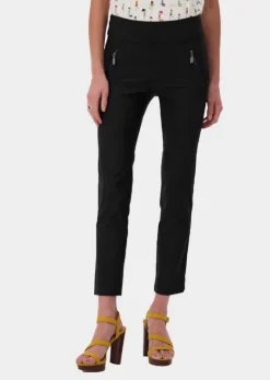 981 - Spanner Essentials - Pull On Tummy Control Zip Faux Pocket Ankle Pant - SALE