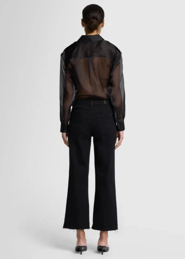 7 For All Mankind - Cropped Alexa Black