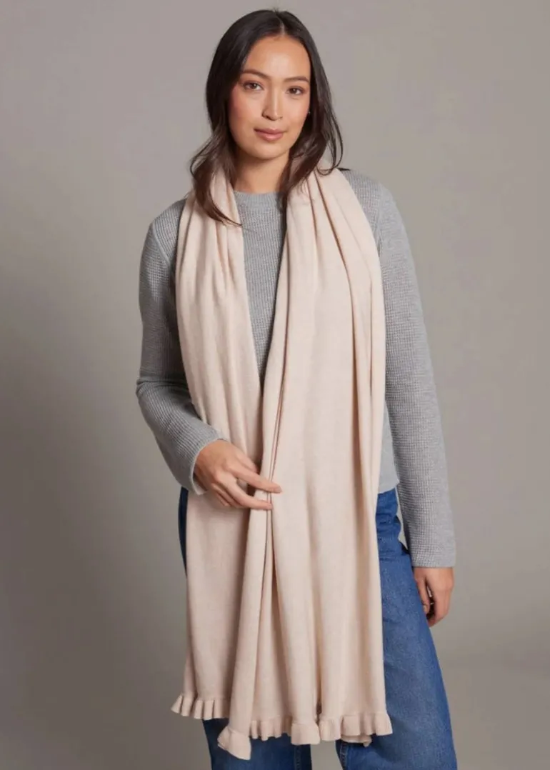 Alashan - Ruffle Trim Travel Wrap
