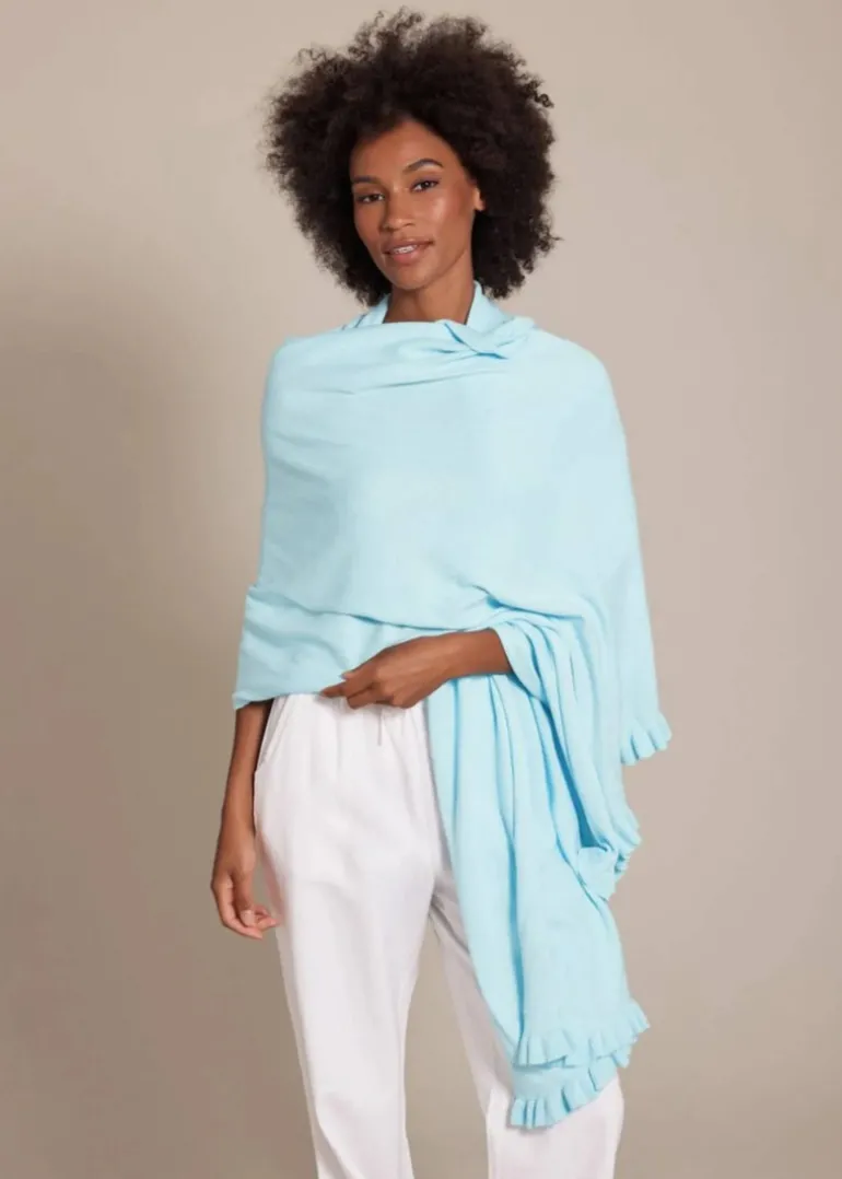 Alashan - Ruffle Trim Travel Wrap