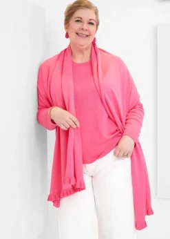 Alashan - Ruffle Trim Travel Wrap