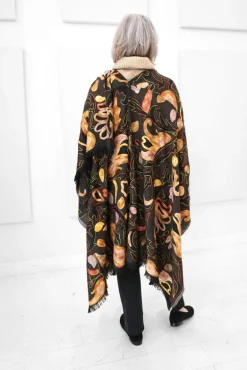 Anu - Embroidered Morocco Alps Ruana