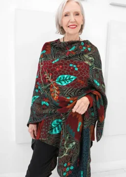 Anu - Santa Fe Embroidered Ruana