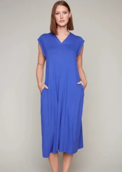 Carre Noir - Cap Sleeve Midi Dress - SALE