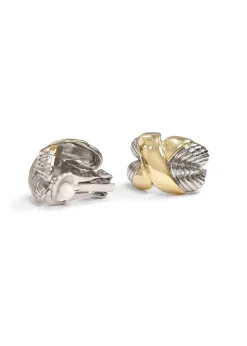 CCB - Mixed Metal Classic Clip On Earrings