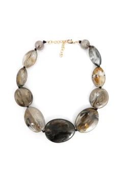 CCB - Frosted Stone Bead Necklace