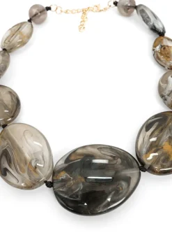 CCB - Frosted Stone Bead Necklace