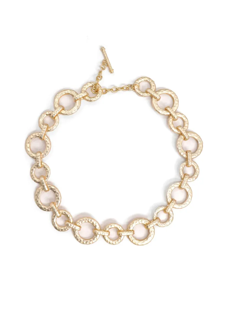 CCB - Hammered Hoop Necklace