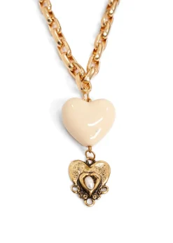 CCB - Ivory Heart Long Necklace