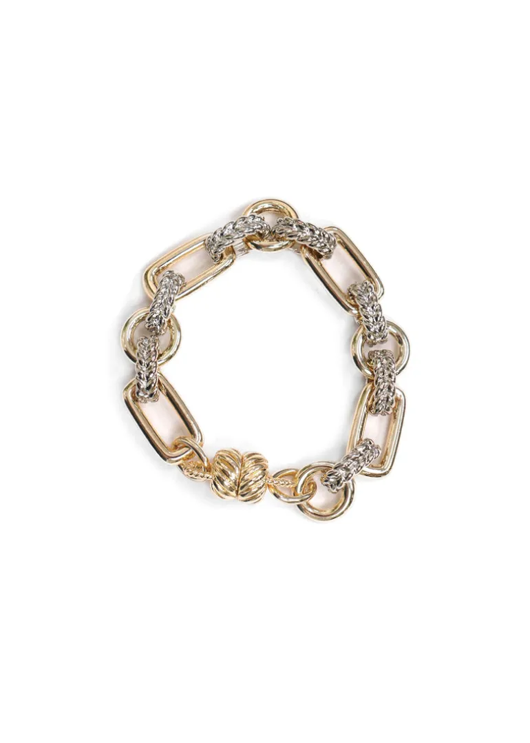 CCB - Mixed Metal Chain Link Bracelet