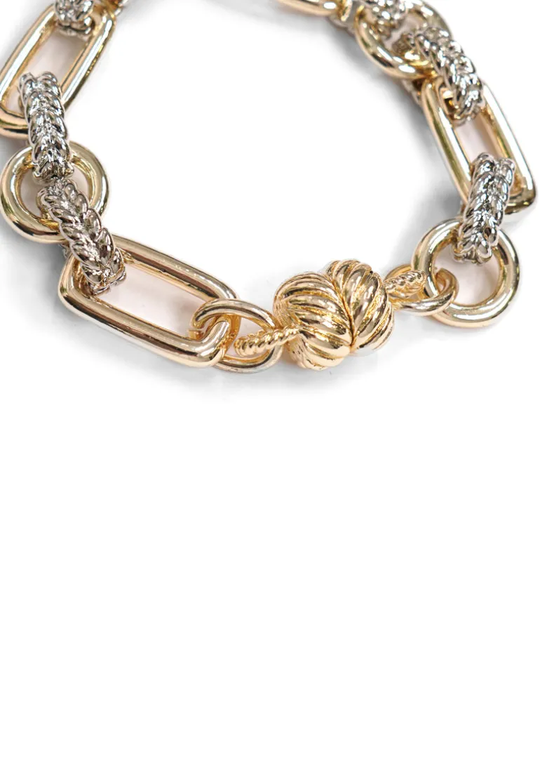 CCB - Mixed Metal Chain Link Bracelet