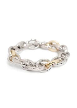 CCB - Mixed Metal Stretch Chain Bracelet