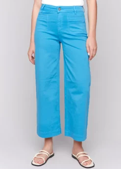 Charlie B - Cropped Flare Patch Pocket Jean - SALE