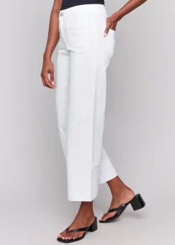Charlie B - Cropped Flare Patch Pocket Jean - SALE