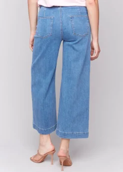 Charlie B - Cropped Flare Patch Pocket Jean - SALE