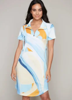 Claire Desjardins - Summer Sky Pop-over Weekender Dress - SALE