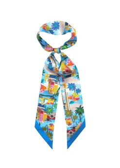 Echo - Positano Ribbon Silk Scarf