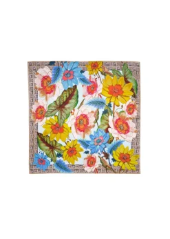Echo - Tropical Floral Silk Scarf