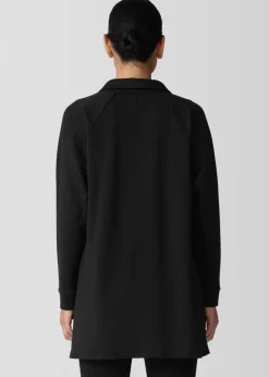 Eileen Fisher - Cozy Brushed Terry Hug Henley Long Top