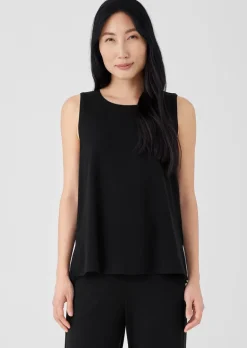 Eileen Fisher - Jersey Knit Jewel Neck Tank