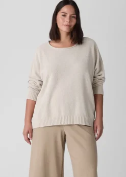 Eileen Fisher - Organic Cotton Chenille Jewel Neck Top