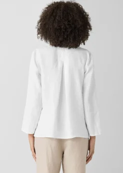 Eileen Fisher - Organic Handkerchief Linen Round Neck Top