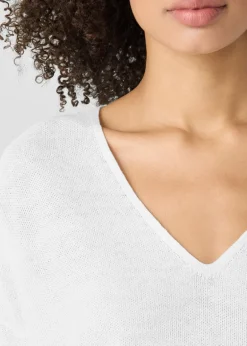 Eileen Fisher - Organic Linen Cotton V-Neck Top