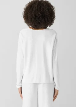 Eileen Fisher - Organic Linen Cotton V-Neck Top