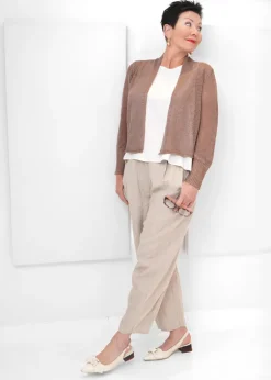 Eileen Fisher - Organic Linen Cotton Cord Cropped Cardigan