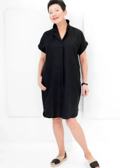 Eileen Fisher - Organic Linen Notch Collar Dress