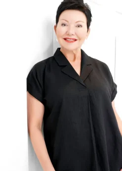 Eileen Fisher - Organic Linen Notch Collar Dress