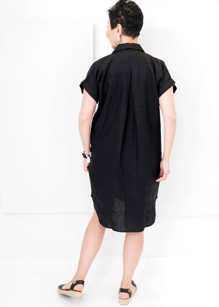 Eileen Fisher - Organic Linen Notch Collar Dress