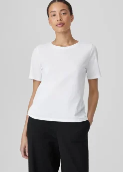 Eileen Fisher - Organic Pima Cotton Jersey Round Neck Tee
