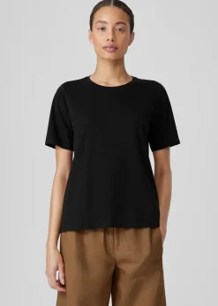 Eileen Fisher - Organic Pima Cotton Jersey Round Neck Tee