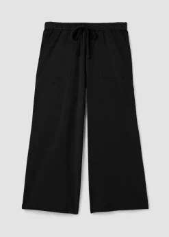 Eileen Fisher - Pima Cotton Stretch Jersey Wide-Leg Pant