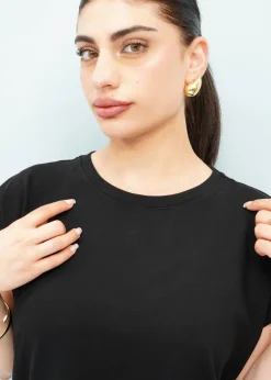 Eileen Fisher - Pima Cotton Crew Neck Dress