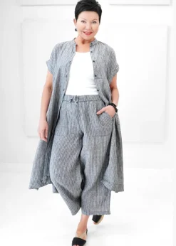 Eileen Fisher - Puckered Organic Linen Shirtdress