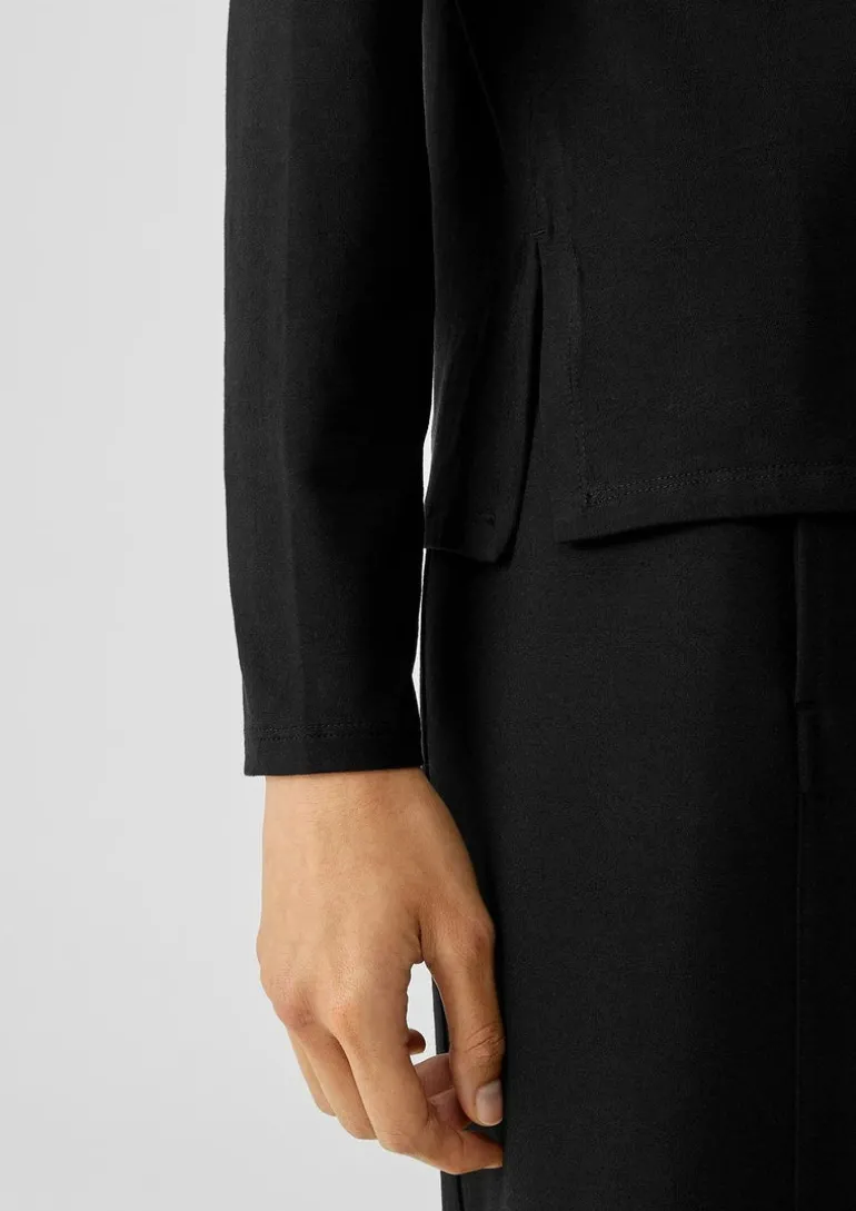 Eileen Fisher - Stretch Jersey Knit Crew Neck Top
