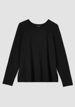 Eileen Fisher - Stretch Jersey Knit Crew Neck Top