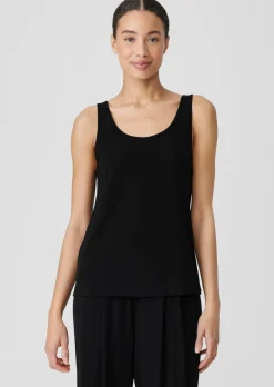Eileen Fisher - Stretch Silk Jersey Scoop Neck Tank