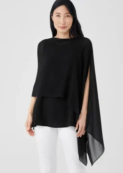 Eileen Fisher - System Sheer Silk Georgette Wrap