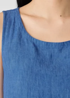 Eileen Fisher - Washed Organic Linen Délavé Lantern Dress