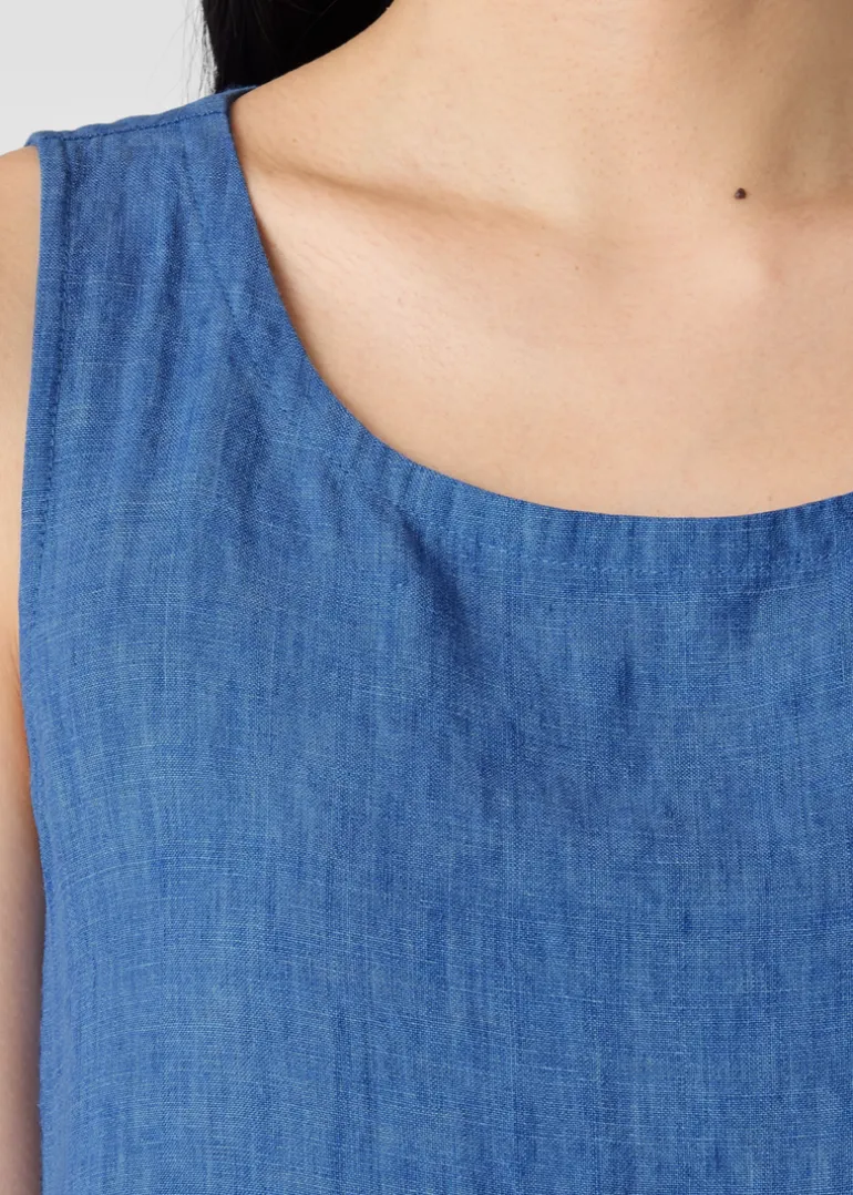 Eileen Fisher - Washed Organic Linen Délavé Lantern Dress