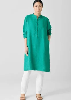 Eileen Fisher - Washed Organic Linen Délavé Shirtdress