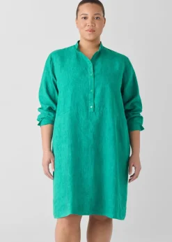 Eileen Fisher - Washed Organic Linen Délavé Shirtdress