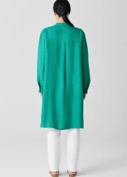 Eileen Fisher - Washed Organic Linen Délavé Shirtdress