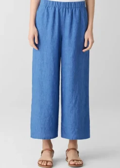 Eileen Fisher - Washed Organic Linen Délavé Wide-Leg Pant