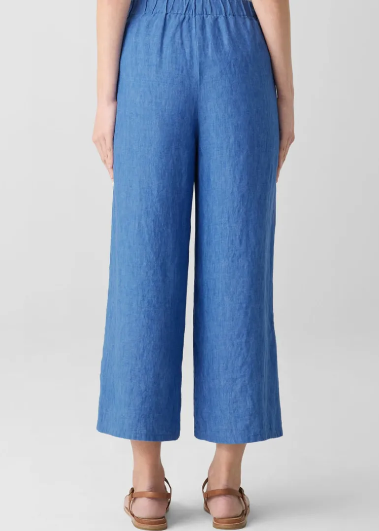 Eileen Fisher - Washed Organic Linen Délavé Wide-Leg Pant