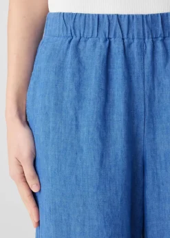 Eileen Fisher - Washed Organic Linen Délavé Wide-Leg Pant