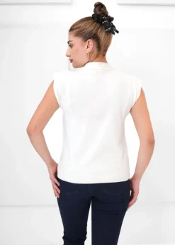 Esqualo - Sleeveless Basic Knit Polo - SALE